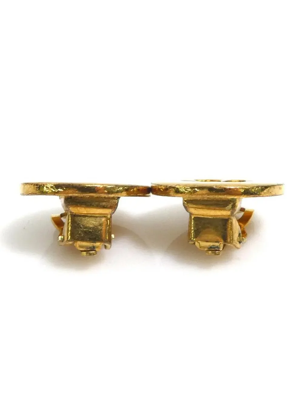 Auth Chanel Vintage Clover Clip On #303102C19B